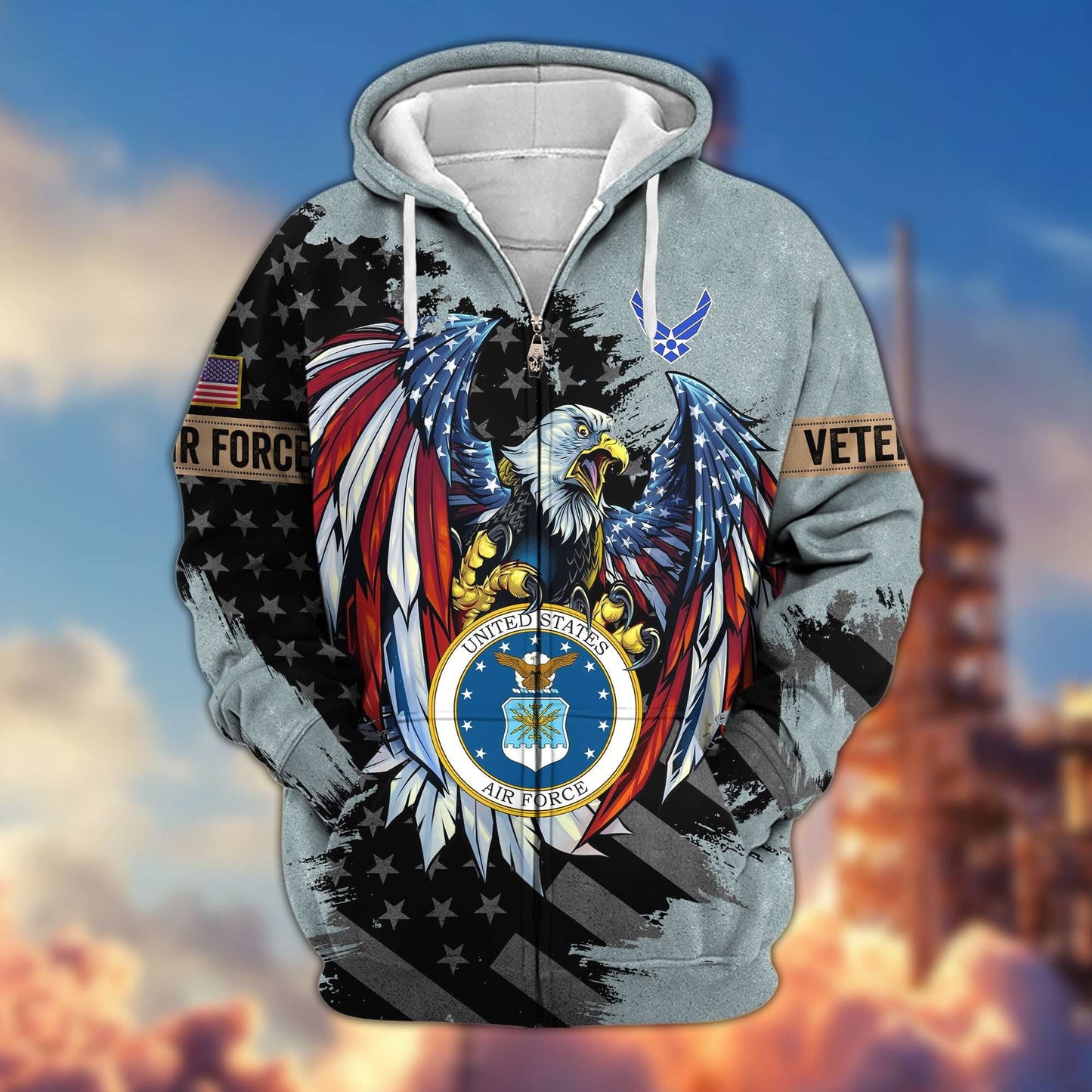 Premium U.S. Veterans Zip Hoodie HG190913 | Veteran Gift