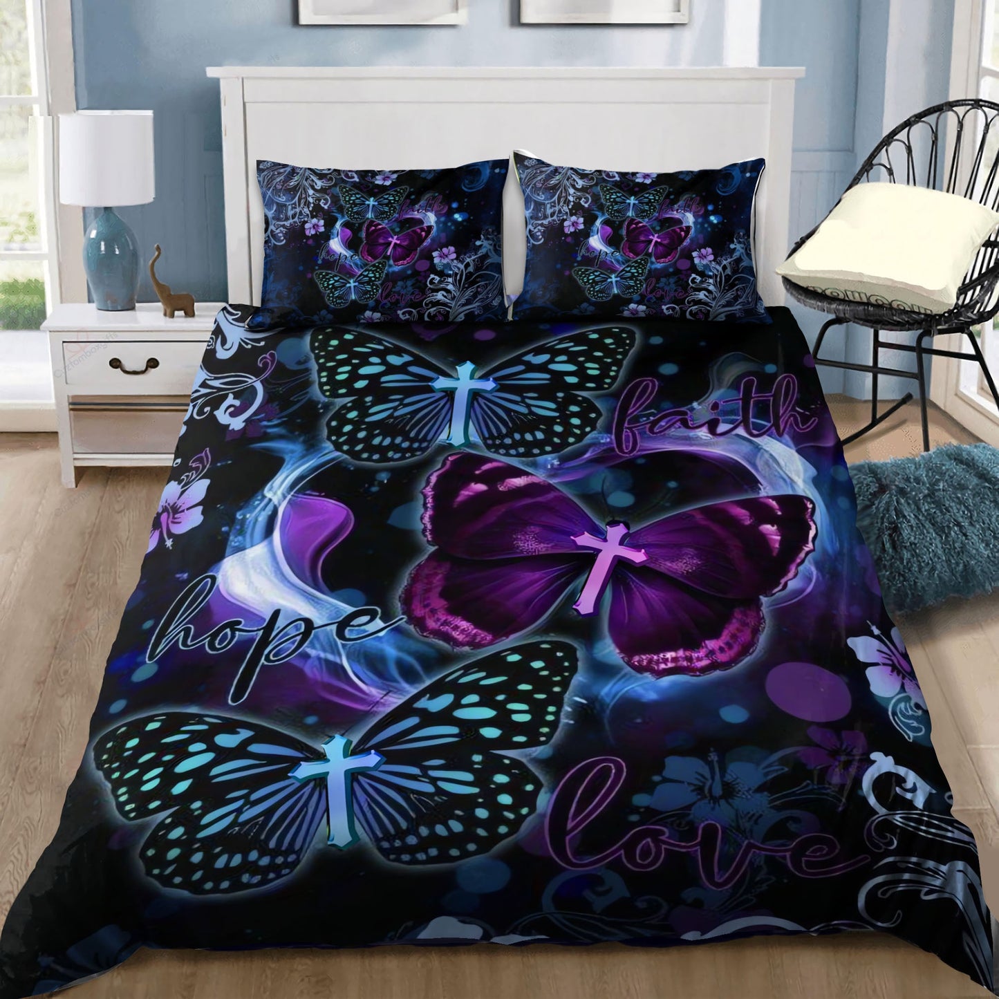 Wings of Faith Bedding Set | Christian Gift