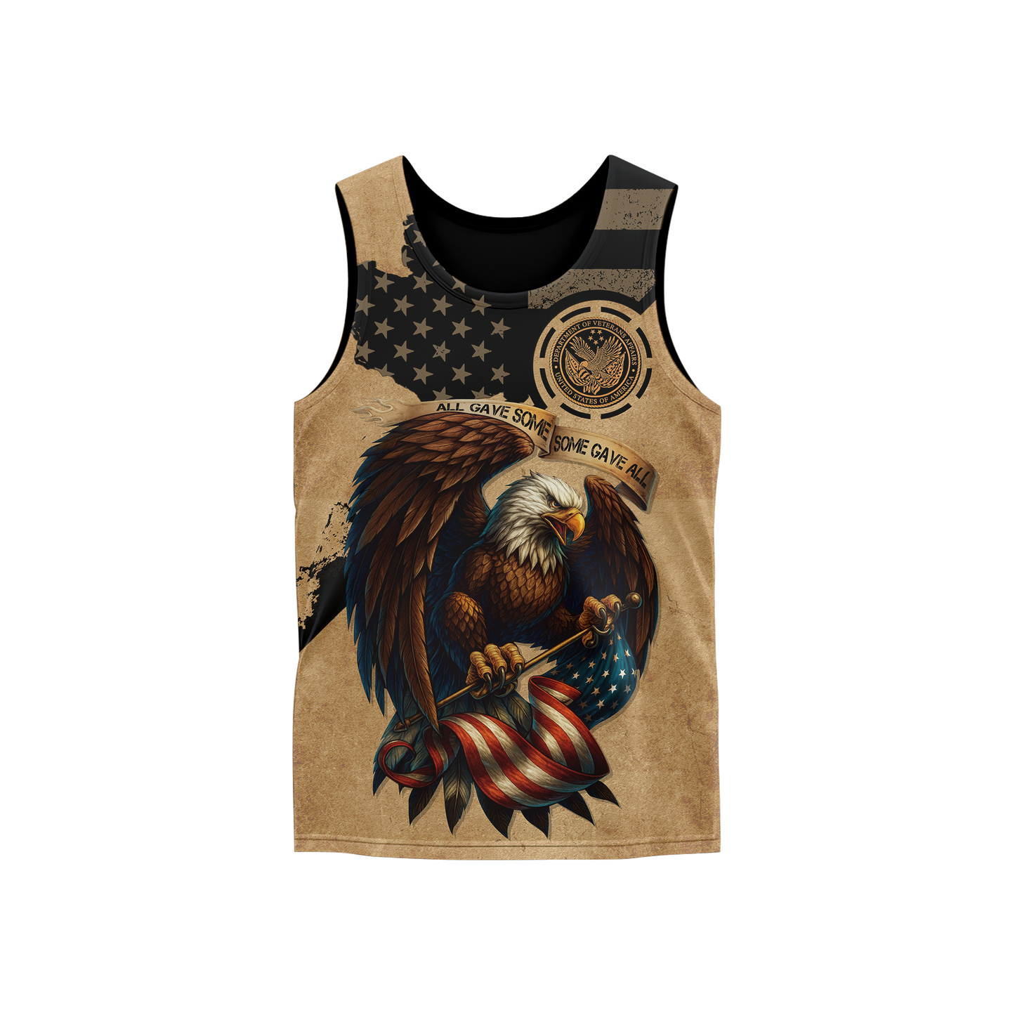 U.S. Veteran Eagle Hoodie – All Gave Some Some Gave All, Patriotic American Flag Zip Up