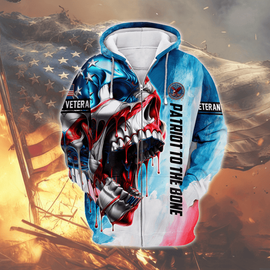 U.S. Coast Guard American Flag Hoodie | Patriotic Gift