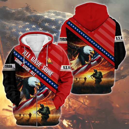 U.S. Veteran Eagle Hoodie | Patriotic Gift