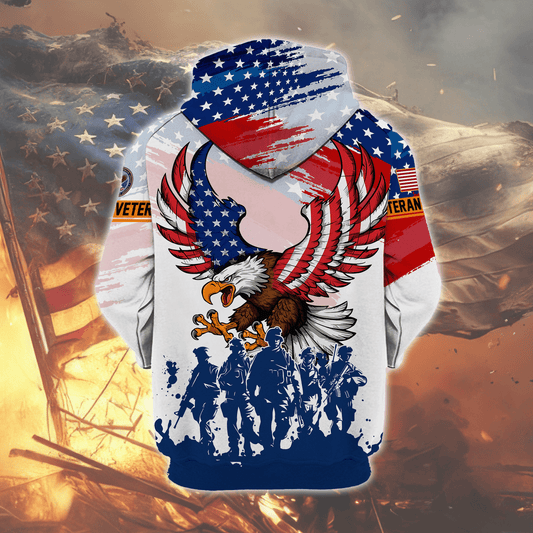 U.S. Coast Guard Eagle Hoodie VET31106 | Patriotic Gift