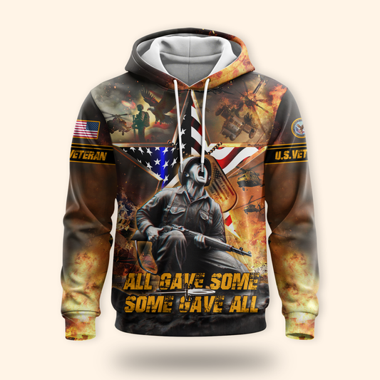 U.S. Coast Guard American Flag Hoodie | Patriotic Gift