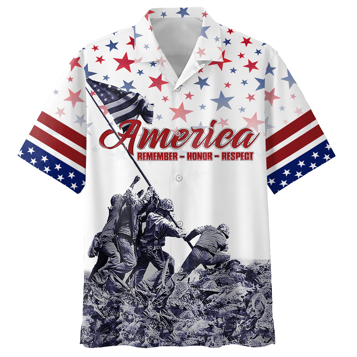 U.S. Veteran Hawaiian Shirt | Patriotic Gift