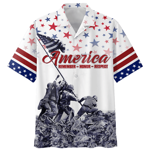 U.S. Veteran Hawaiian Shirt | Patriotic Gift
