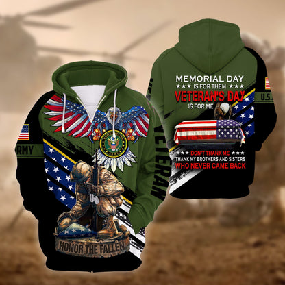 U.S. Veteran Zip Hoodie HA261002 | Patriotic Gift