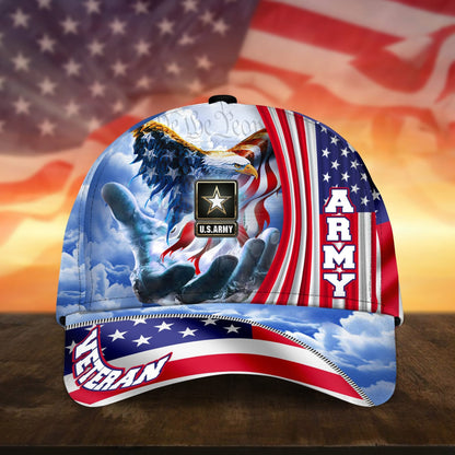 Premium American Pride U.S. Veterans Cap dabc240502 | Veteran Gift