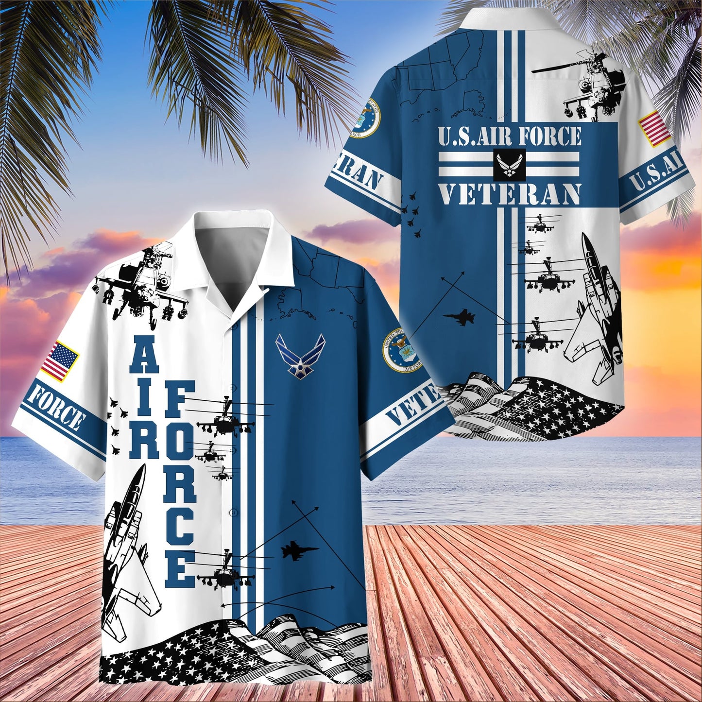 U.S. Veteran Hawaiian Shirt dabc020603 | Patriotic Gift