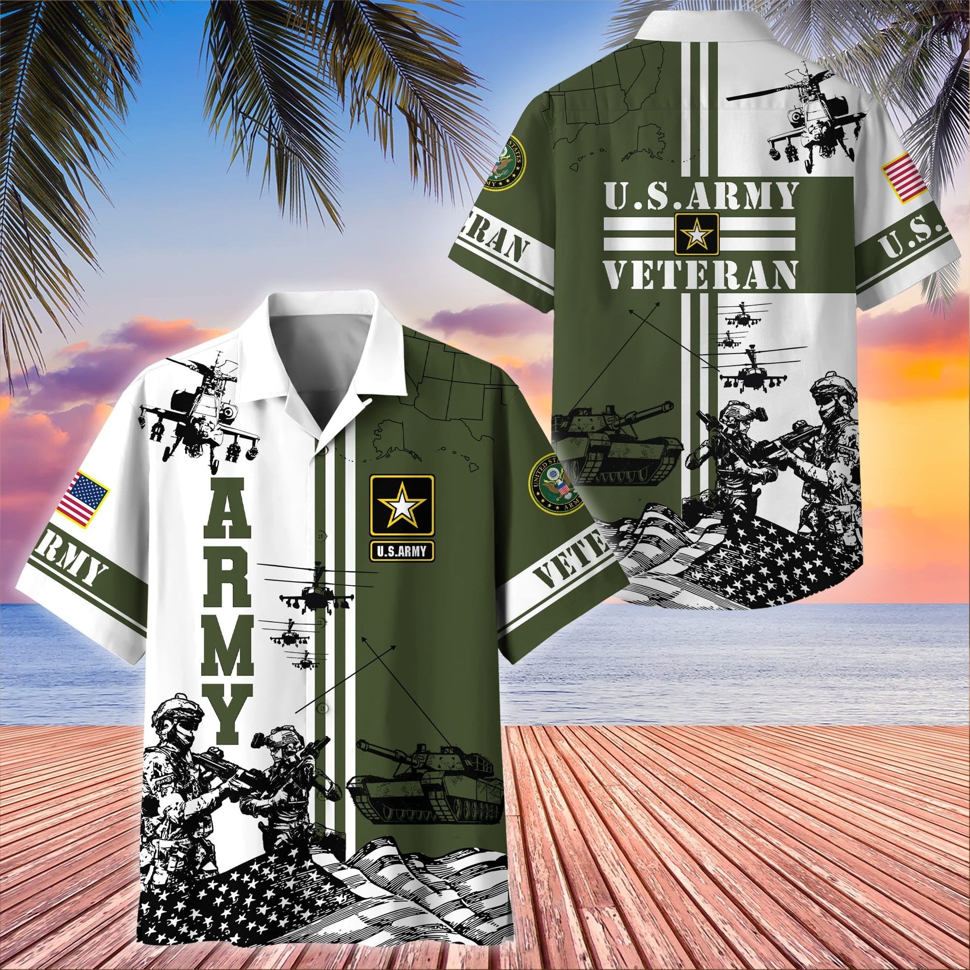 U.S. Veteran Hawaiian Shirt dabc020603 | Patriotic Gift