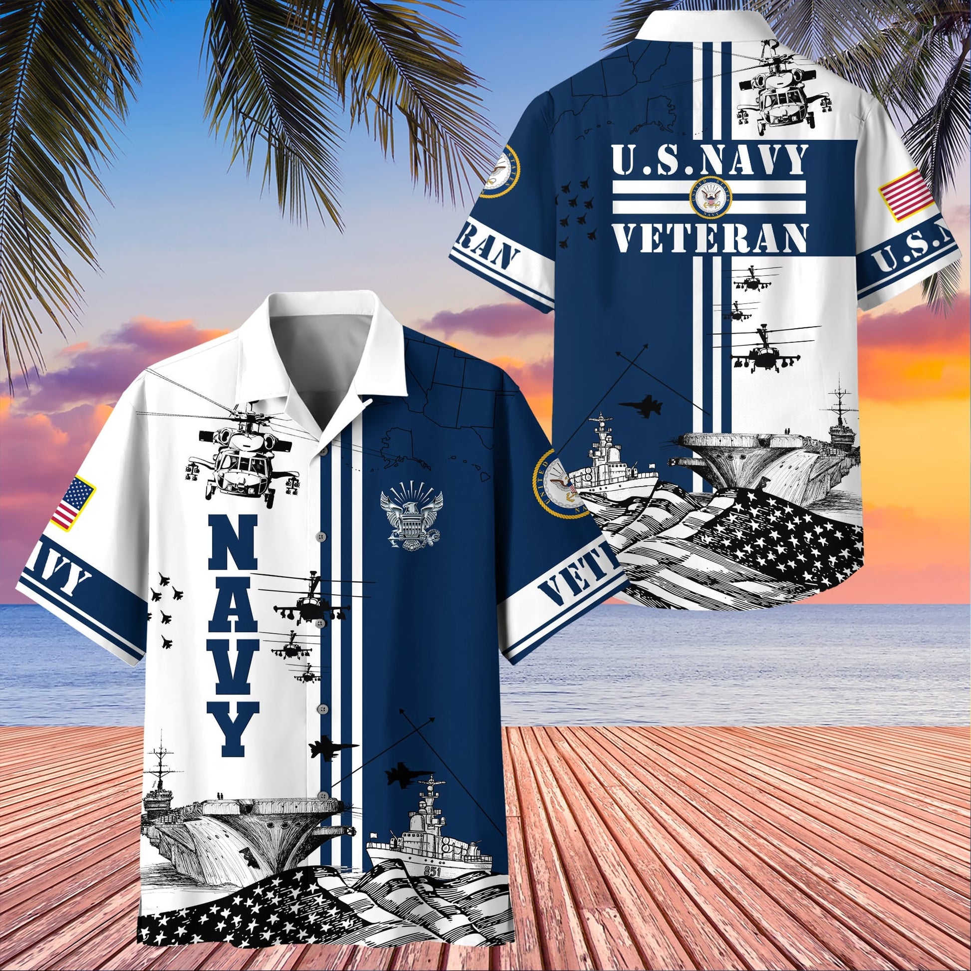 U.S. Veteran Hawaiian Shirt dabc020603 | Patriotic Gift