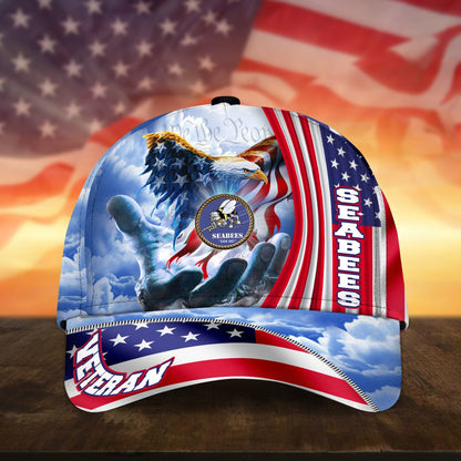 Premium American Pride U.S. Veterans Cap dabc240502 | Veteran Gift