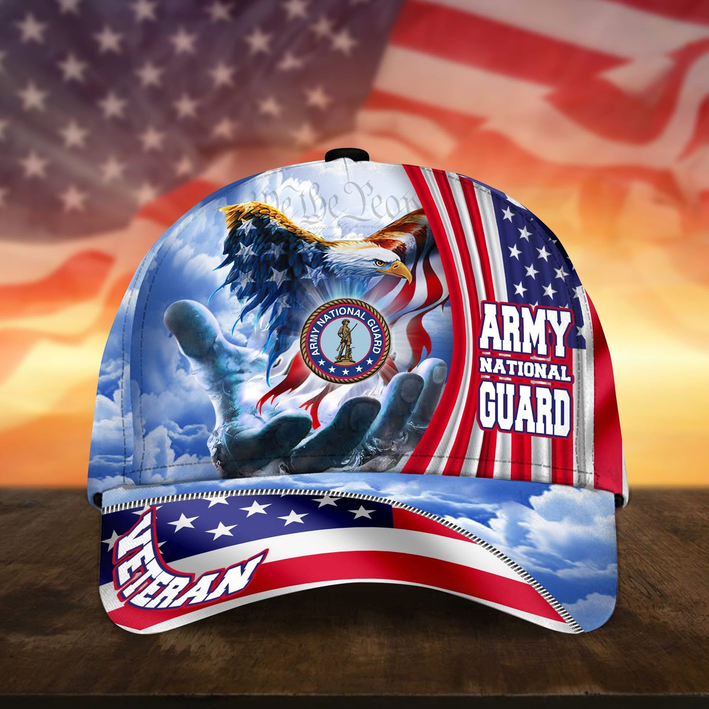 Premium American Pride U.S. Veterans Cap dabc240502 | Veteran Gift