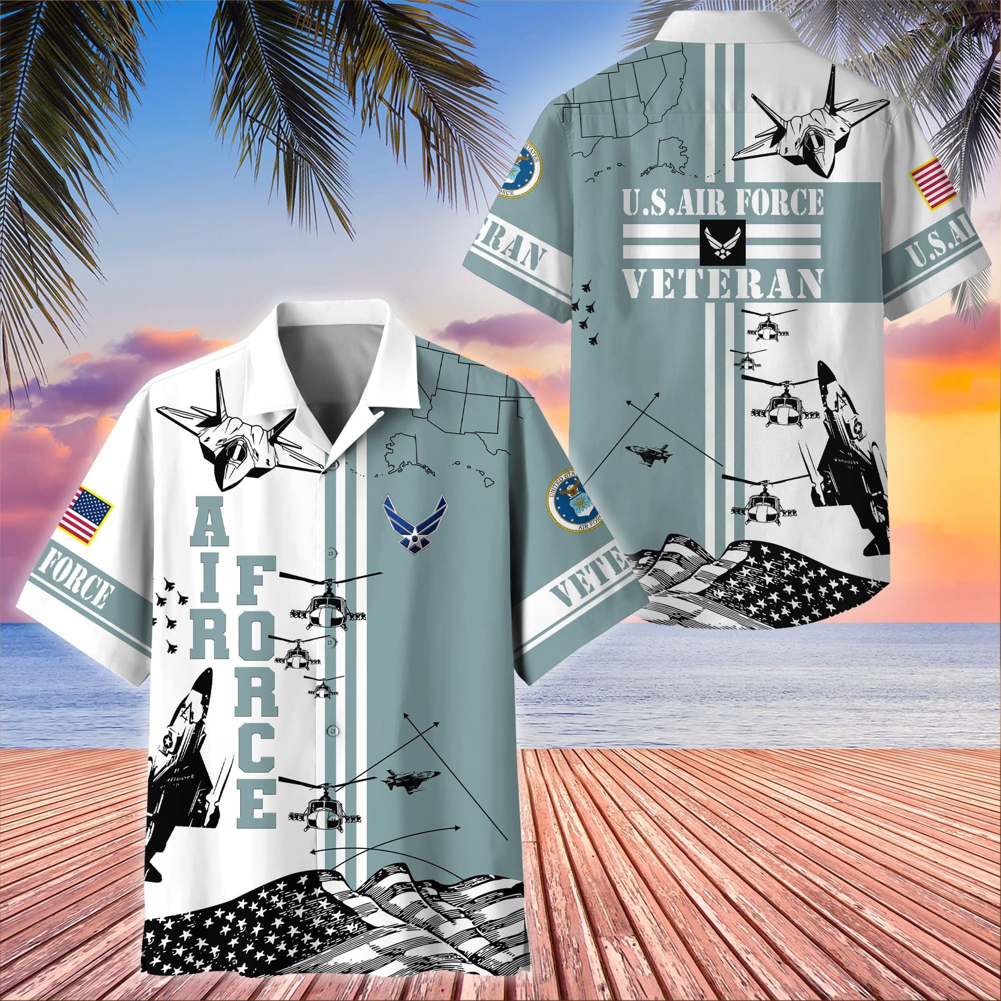 U.S. Veteran Hawaiian Shirt dabc020603 | Patriotic Gift