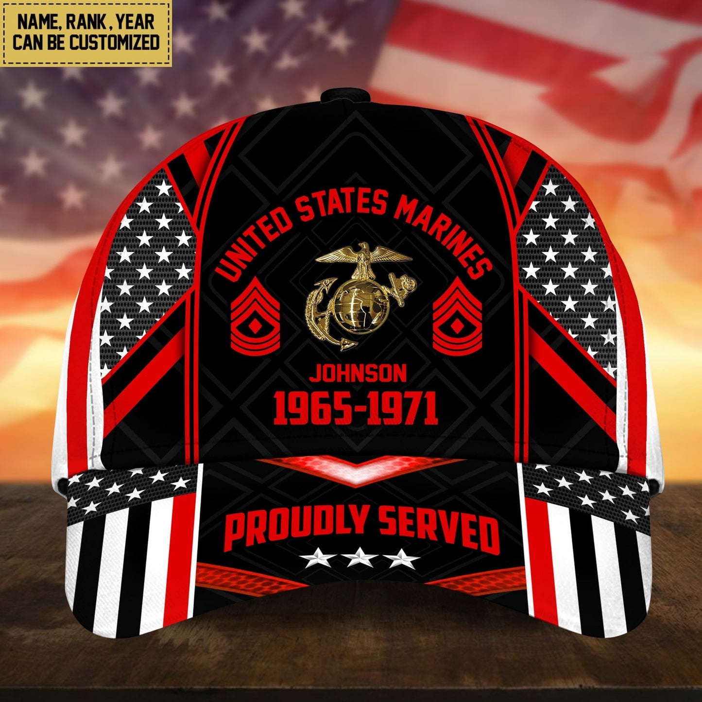 U.S. Veteran Cap huda160802 | Patriotic Gift