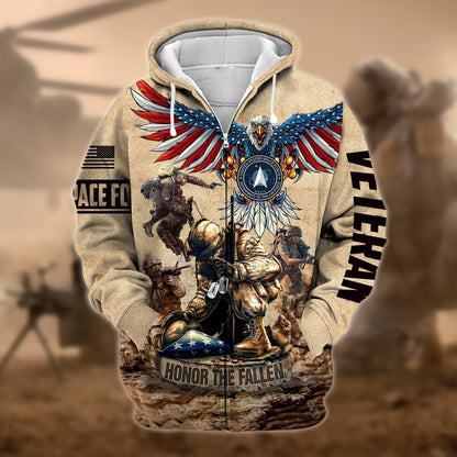 U.S. Veteran Zip Hoodie HB130905 | Patriotic Gift