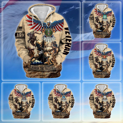 U.S. Veteran Zip Hoodie HB130905 | Patriotic Gift