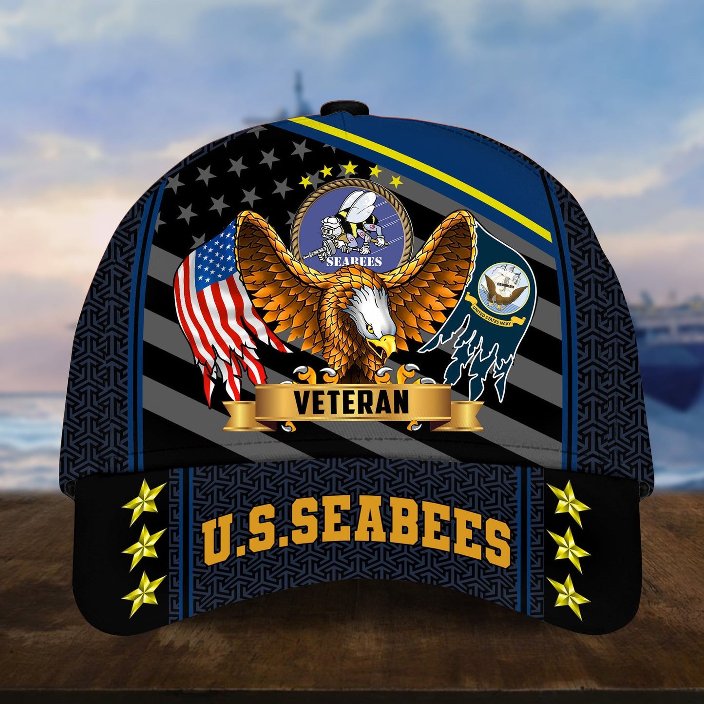 Premium Eagle U.S. Veterans Cap huda200703 | Veteran Gift