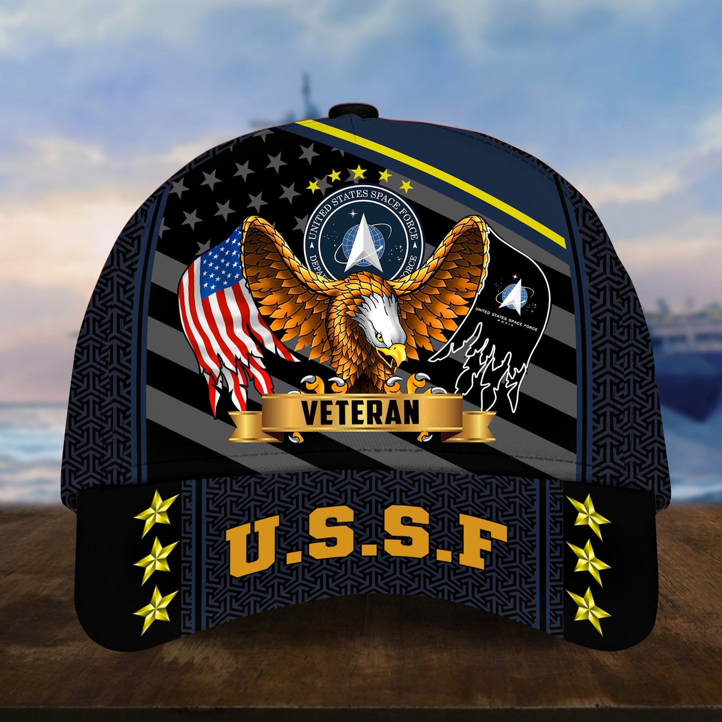 Premium Eagle U.S. Veterans Cap huda200703 | Veteran Gift