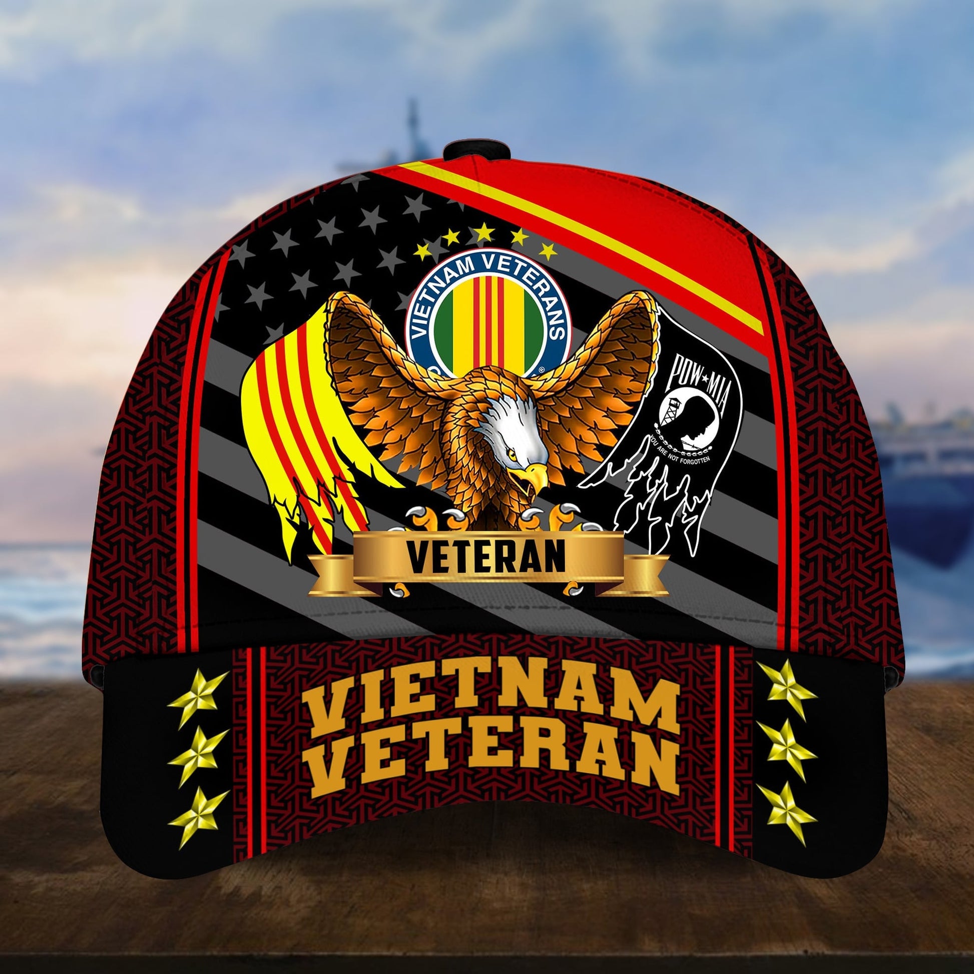 Premium Eagle U.S. Veterans Cap huda200703 | Veteran Gift