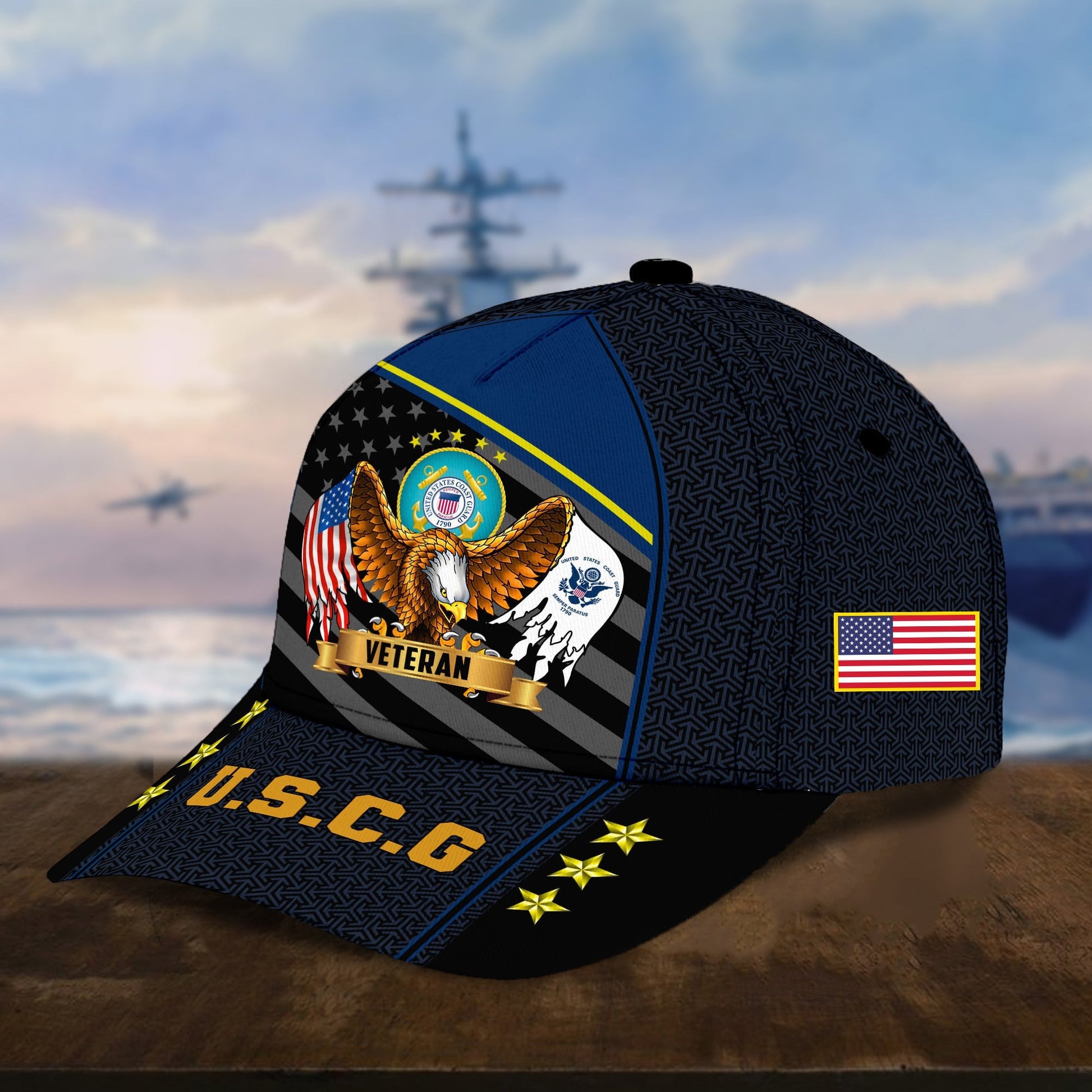 Premium Eagle U.S. Veterans Cap huda200703 | Veteran Gift