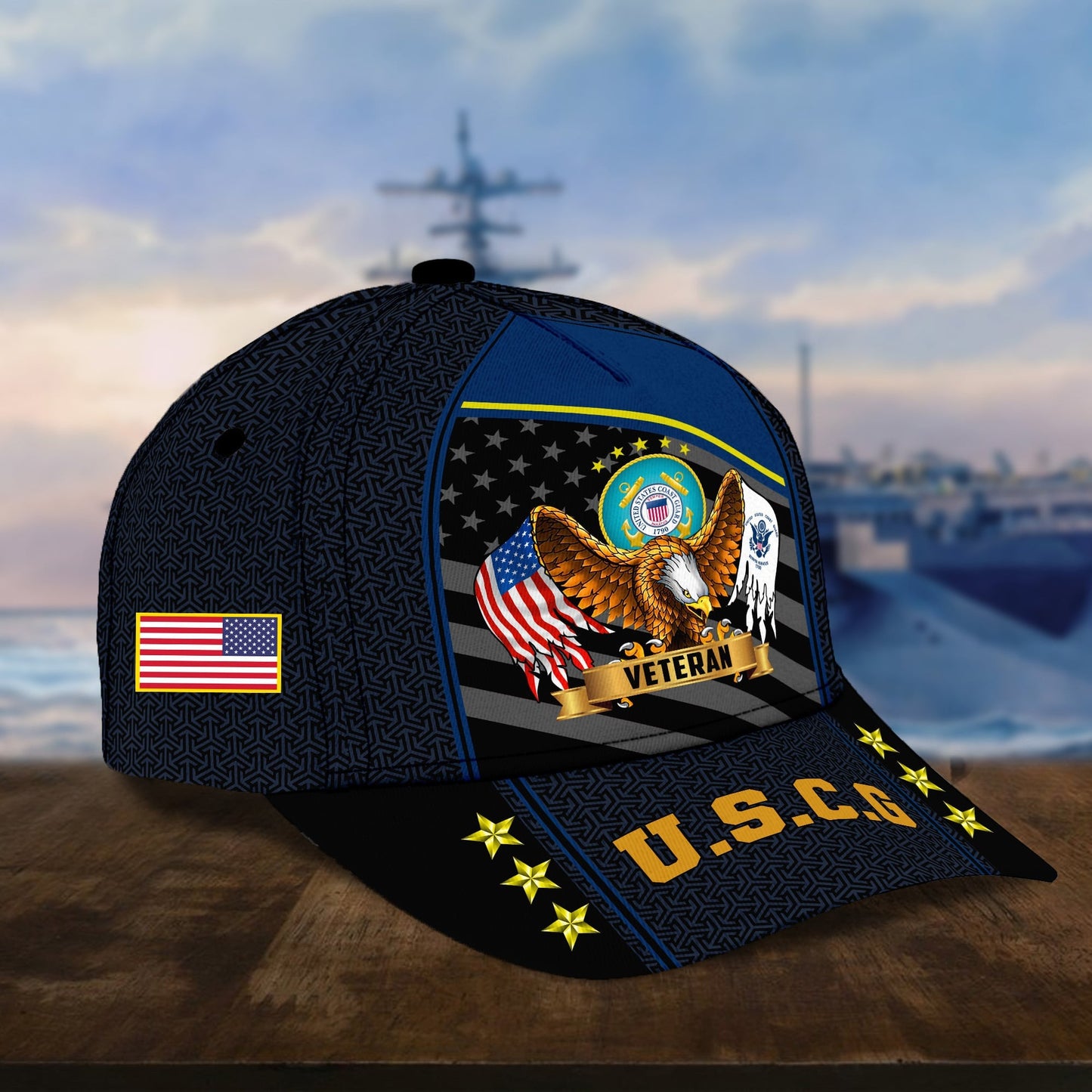 Premium Eagle U.S. Veterans Cap huda200703 | Veteran Gift