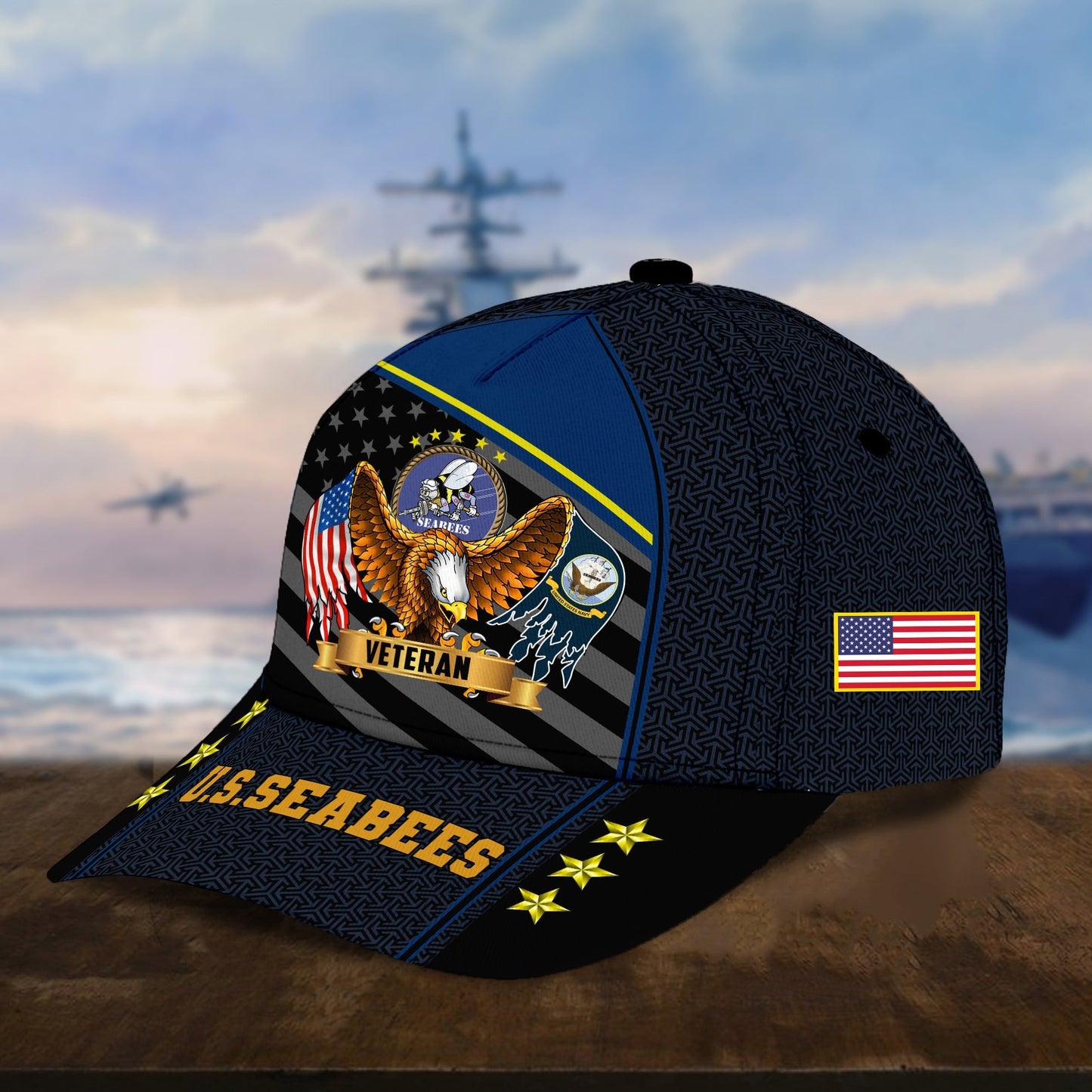 Premium Eagle U.S. Veterans Cap huda200703 | Veteran Gift