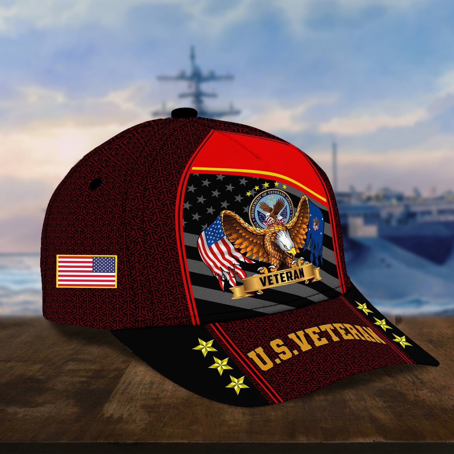 Premium Eagle U.S. Veterans Cap huda200703 | Veteran Gift