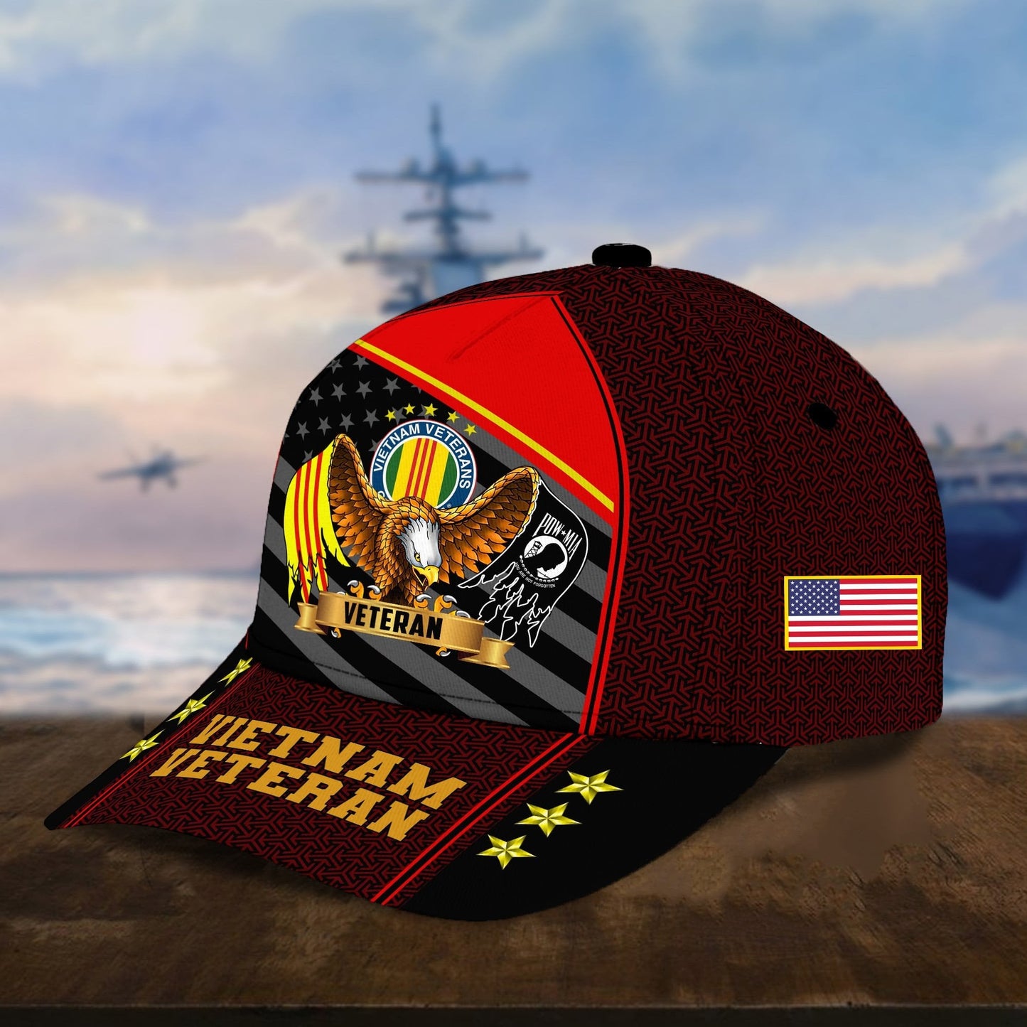 Premium Eagle U.S. Veterans Cap huda200703 | Veteran Gift