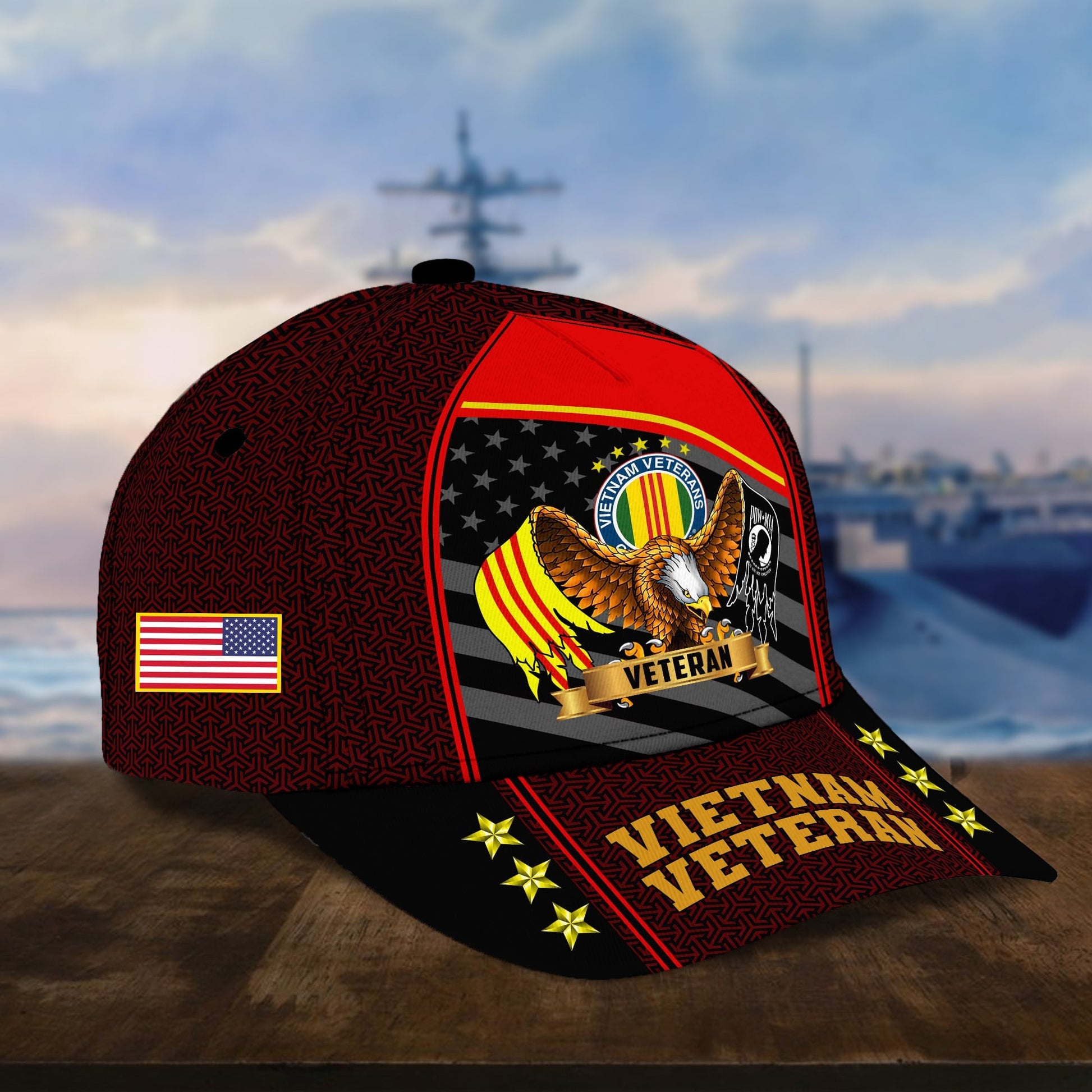 Premium Eagle U.S. Veterans Cap huda200703 | Veteran Gift