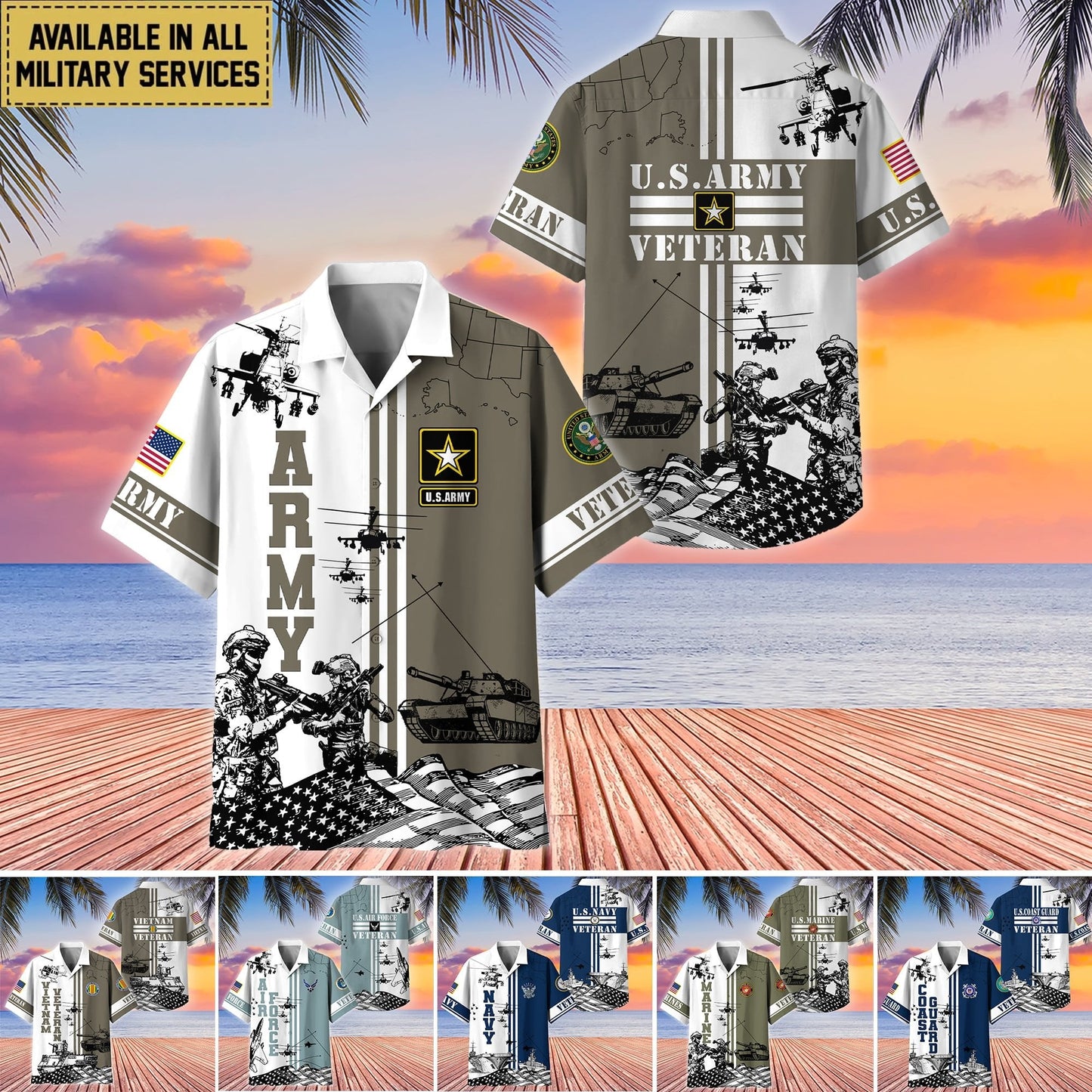 U.S. Veteran Hawaiian Shirt dabc020603 | Patriotic Gift