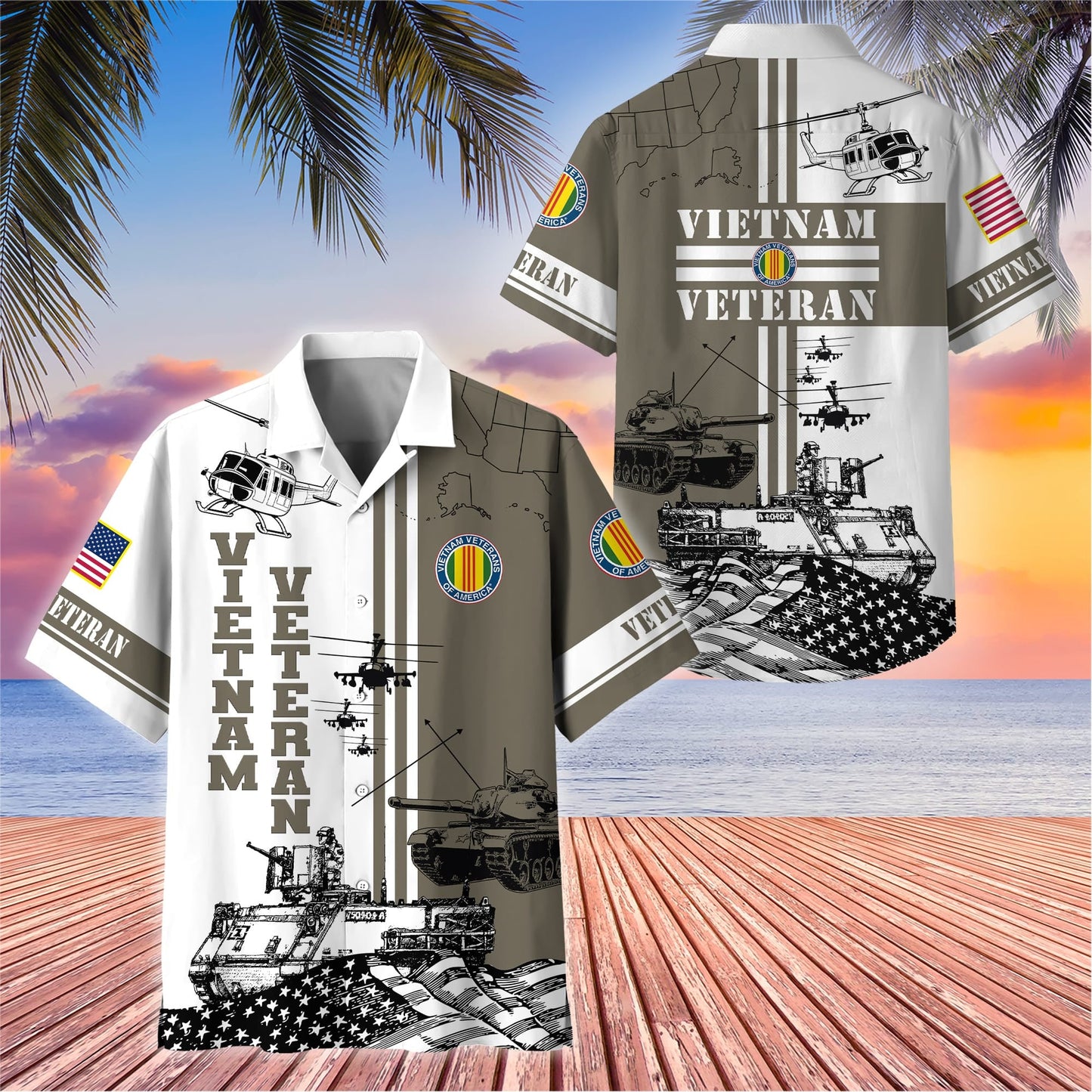 U.S. Veteran Hawaiian Shirt dabc020603 | Patriotic Gift