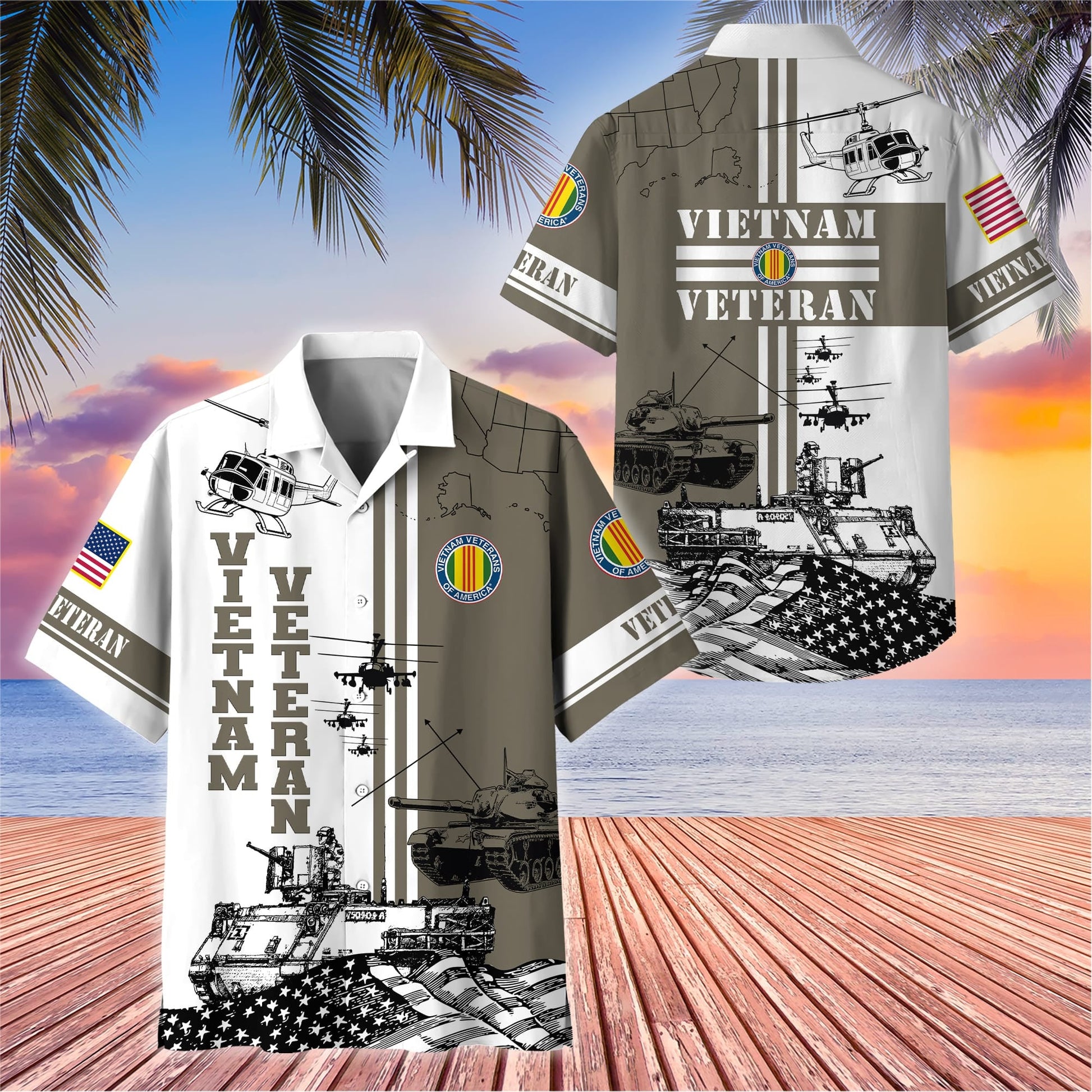 U.S. Veteran Hawaiian Shirt dabc020603 | Patriotic Gift