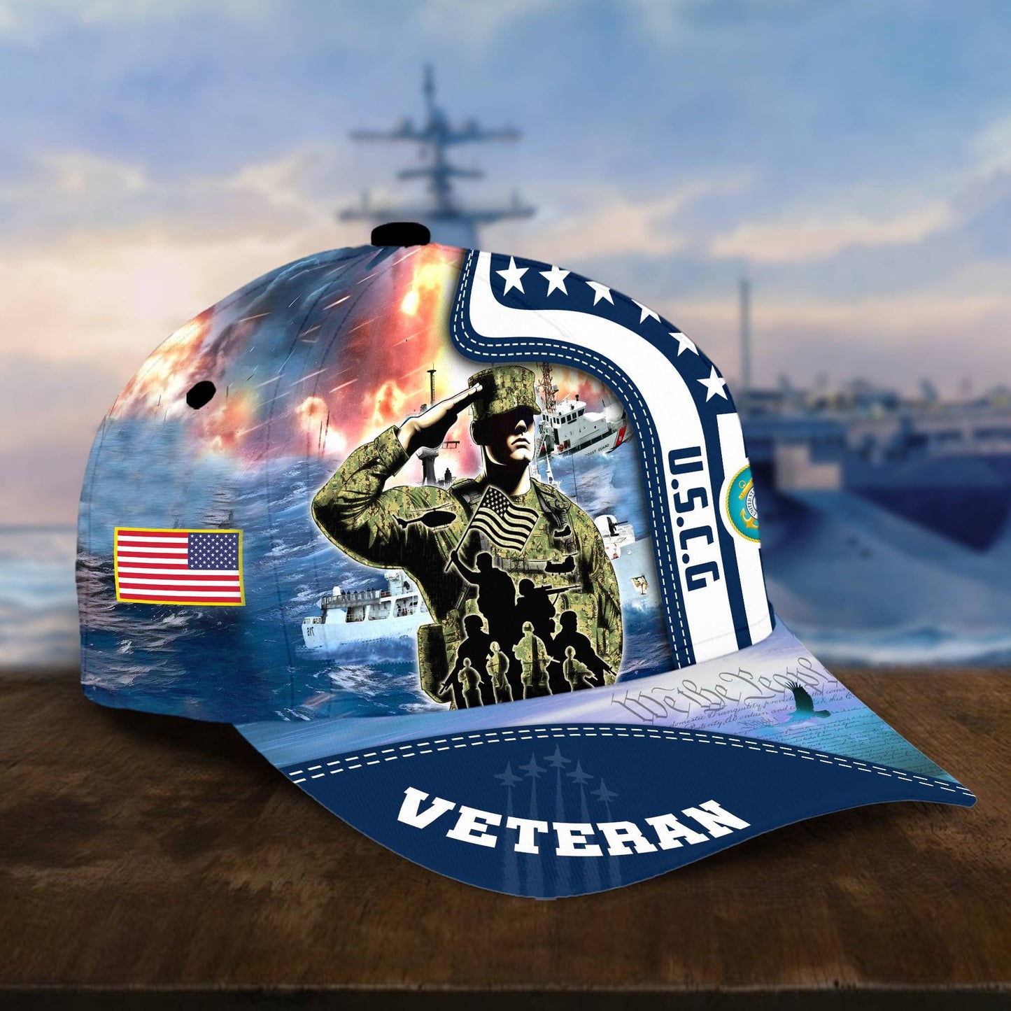 U.S. Veteran Cap huda210601 | Patriotic Gift