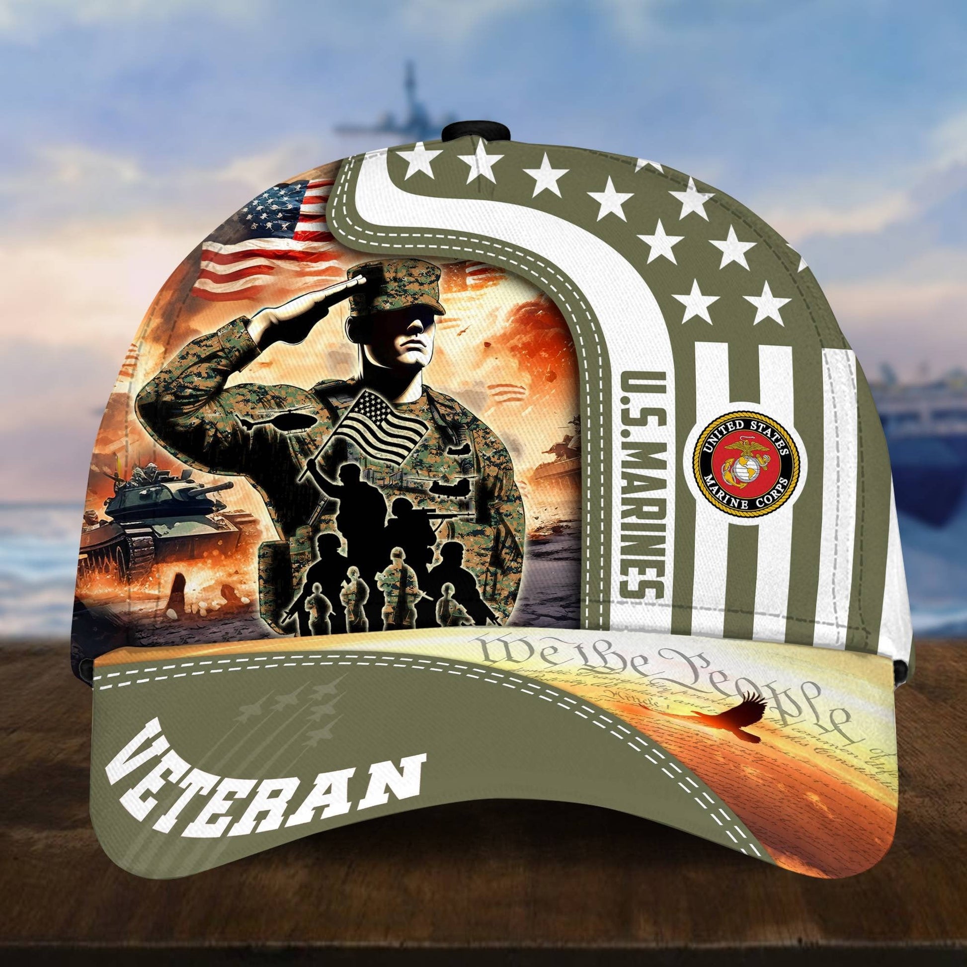U.S. Veteran Cap huda210601 | Patriotic Gift