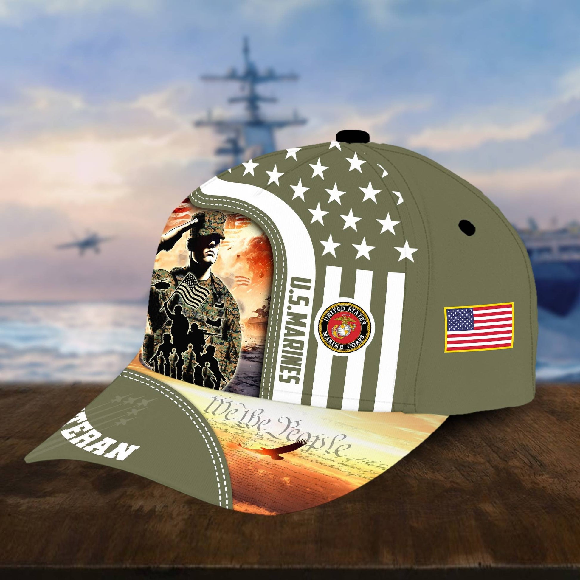 U.S. Veteran Cap huda210601 | Patriotic Gift