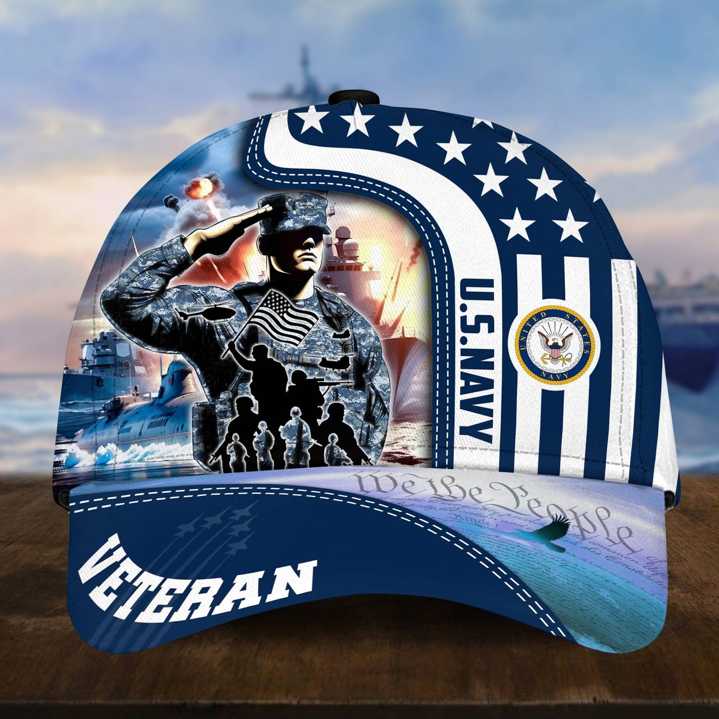 U.S. Veteran Cap huda210601 | Patriotic Gift