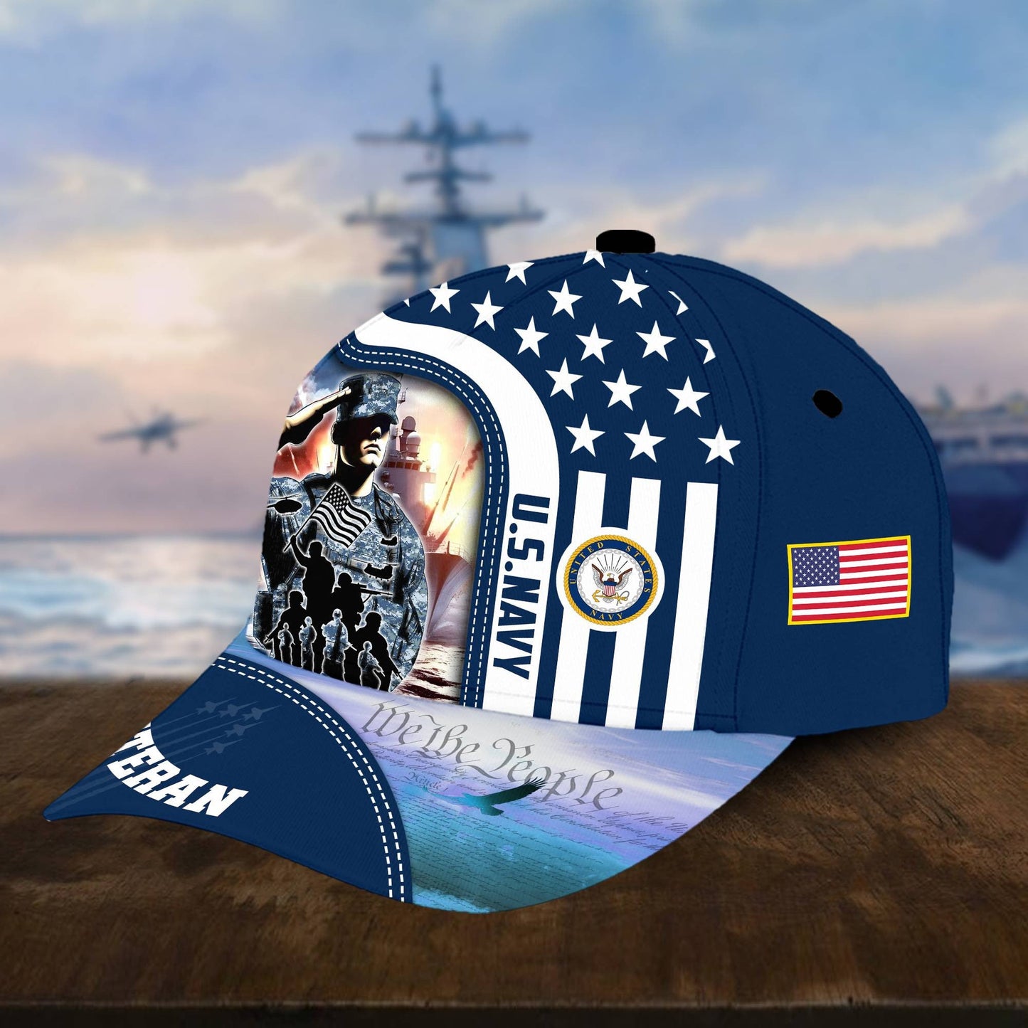 U.S. Veteran Cap huda210601 | Patriotic Gift