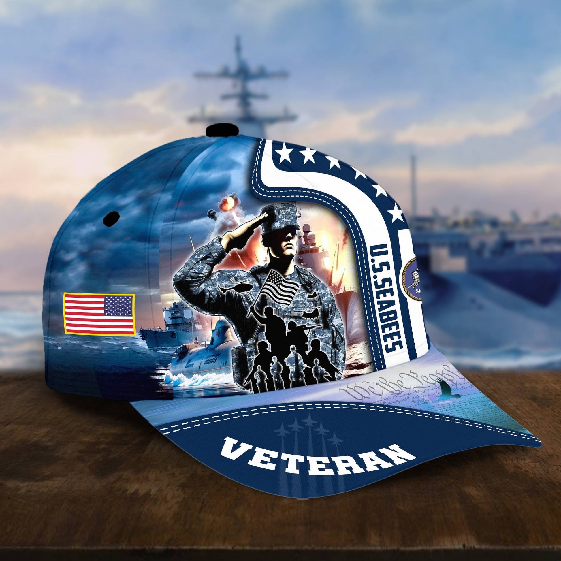 U.S. Veteran Cap huda210601 | Patriotic Gift