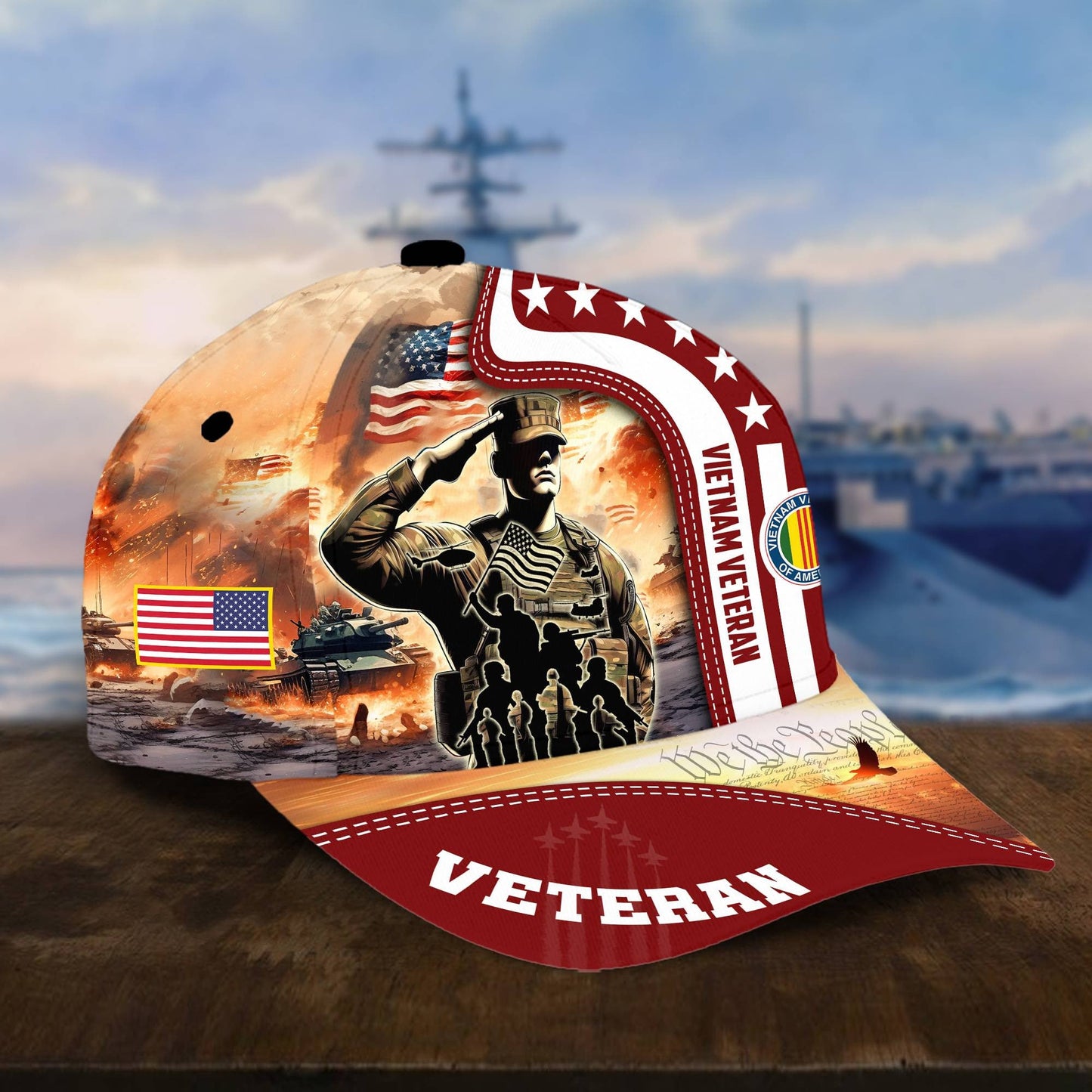 U.S. Veteran Cap huda210601 | Patriotic Gift