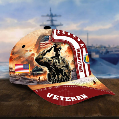 U.S. Veteran Cap huda210601 | Patriotic Gift