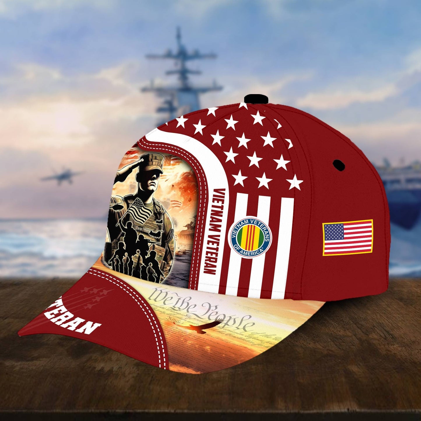 U.S. Veteran Cap huda210601 | Patriotic Gift
