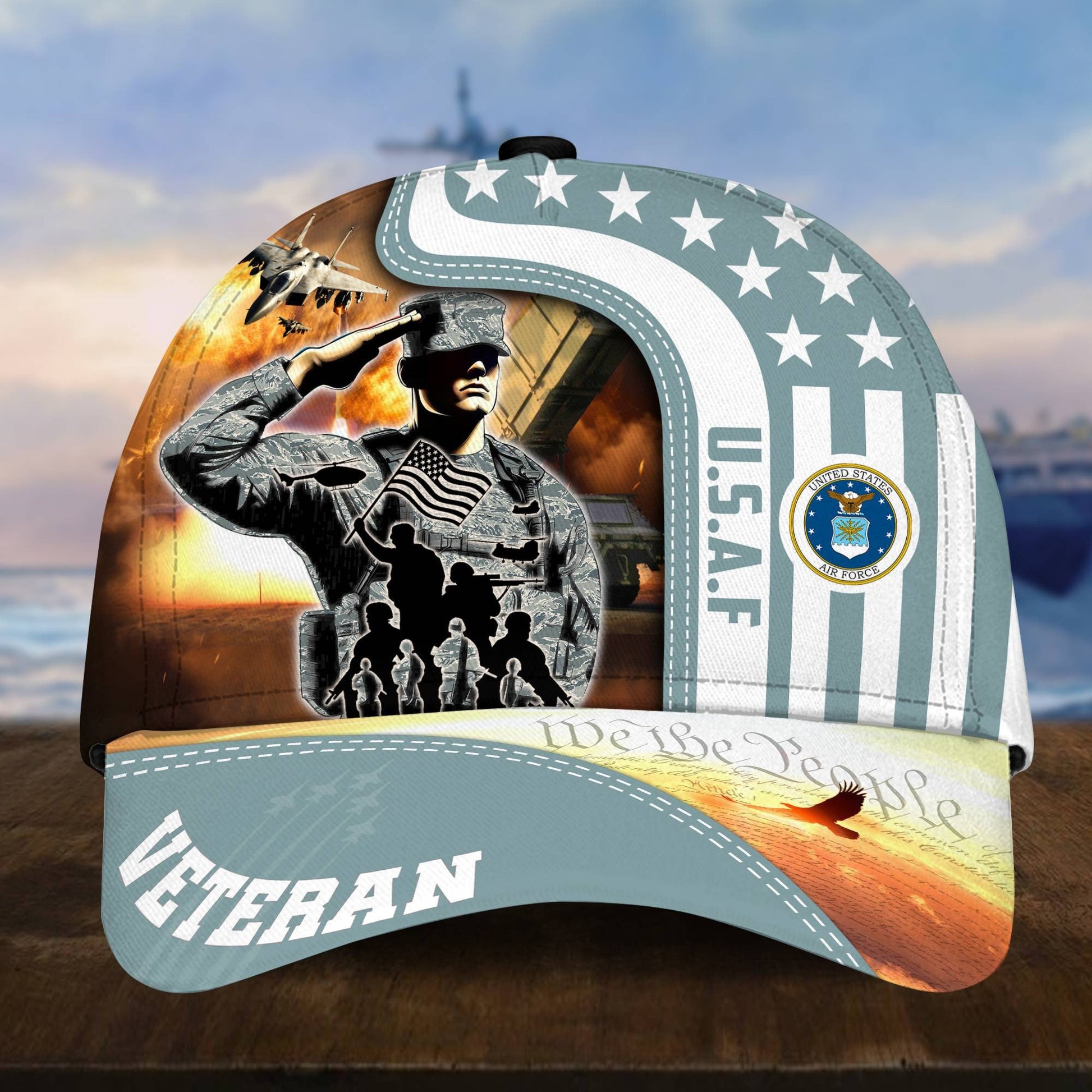 U.S. Veteran Cap huda210601 | Patriotic Gift