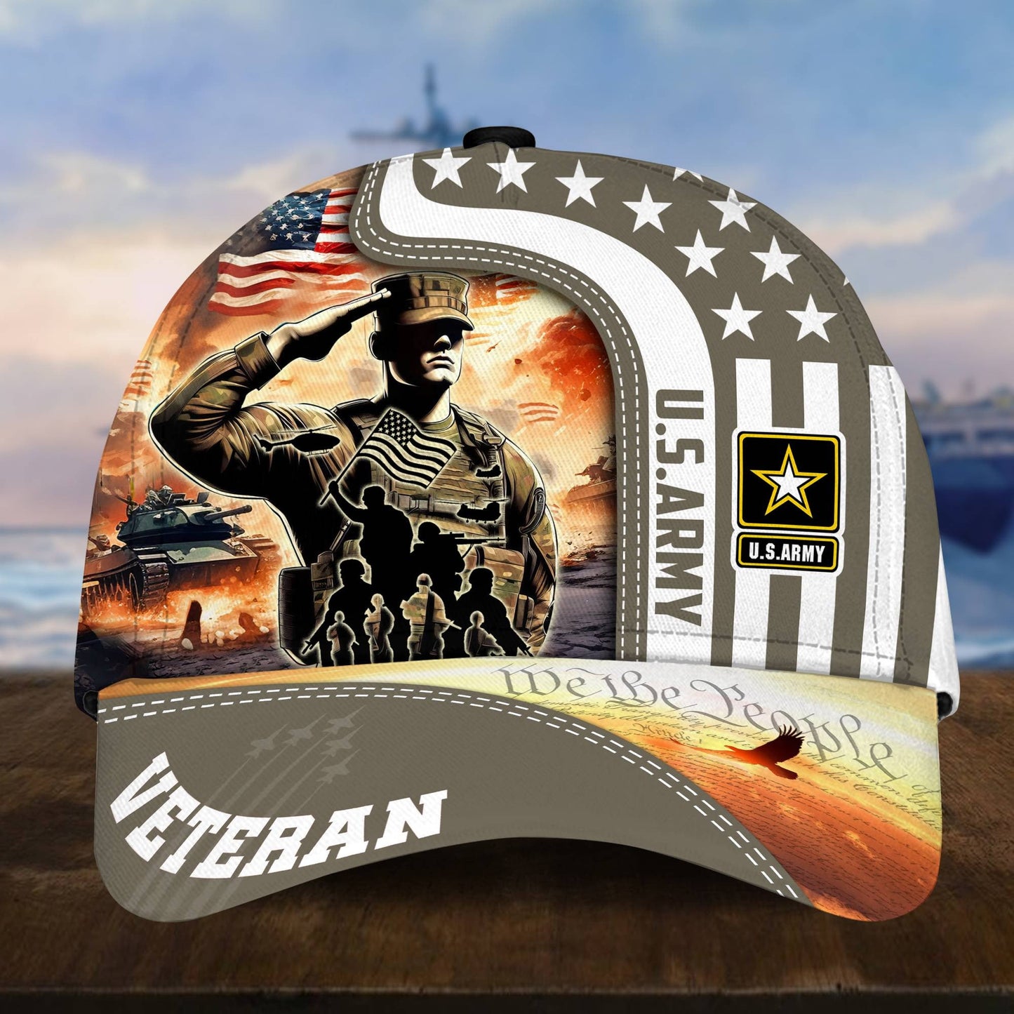 U.S. Veteran Cap huda210601 | Patriotic Gift