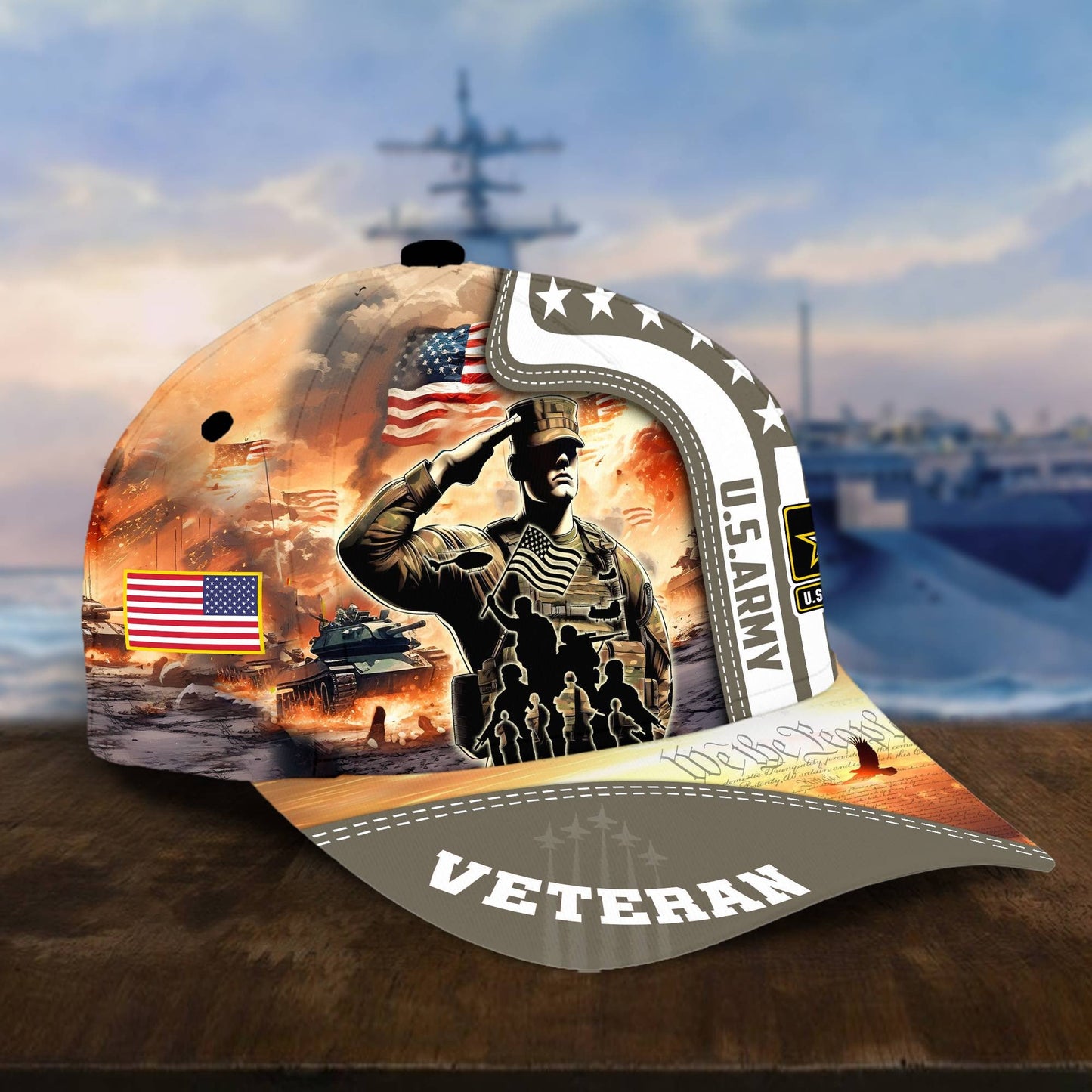 U.S. Veteran Cap huda210601 | Patriotic Gift