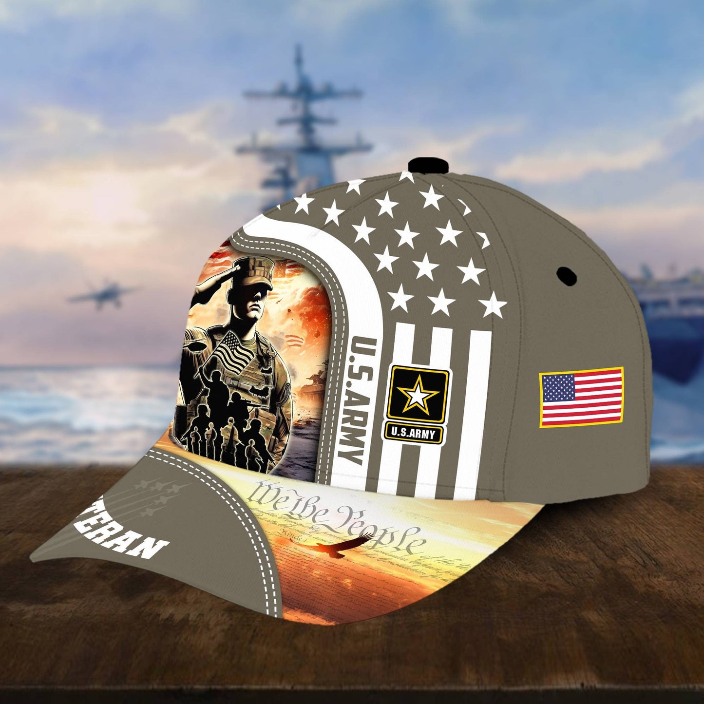 U.S. Veteran Cap huda210601 | Patriotic Gift