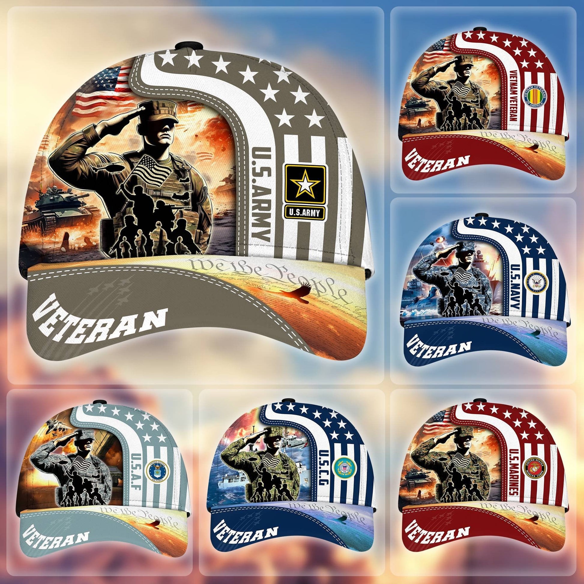 U.S. Veteran Cap huda210601 | Patriotic Gift
