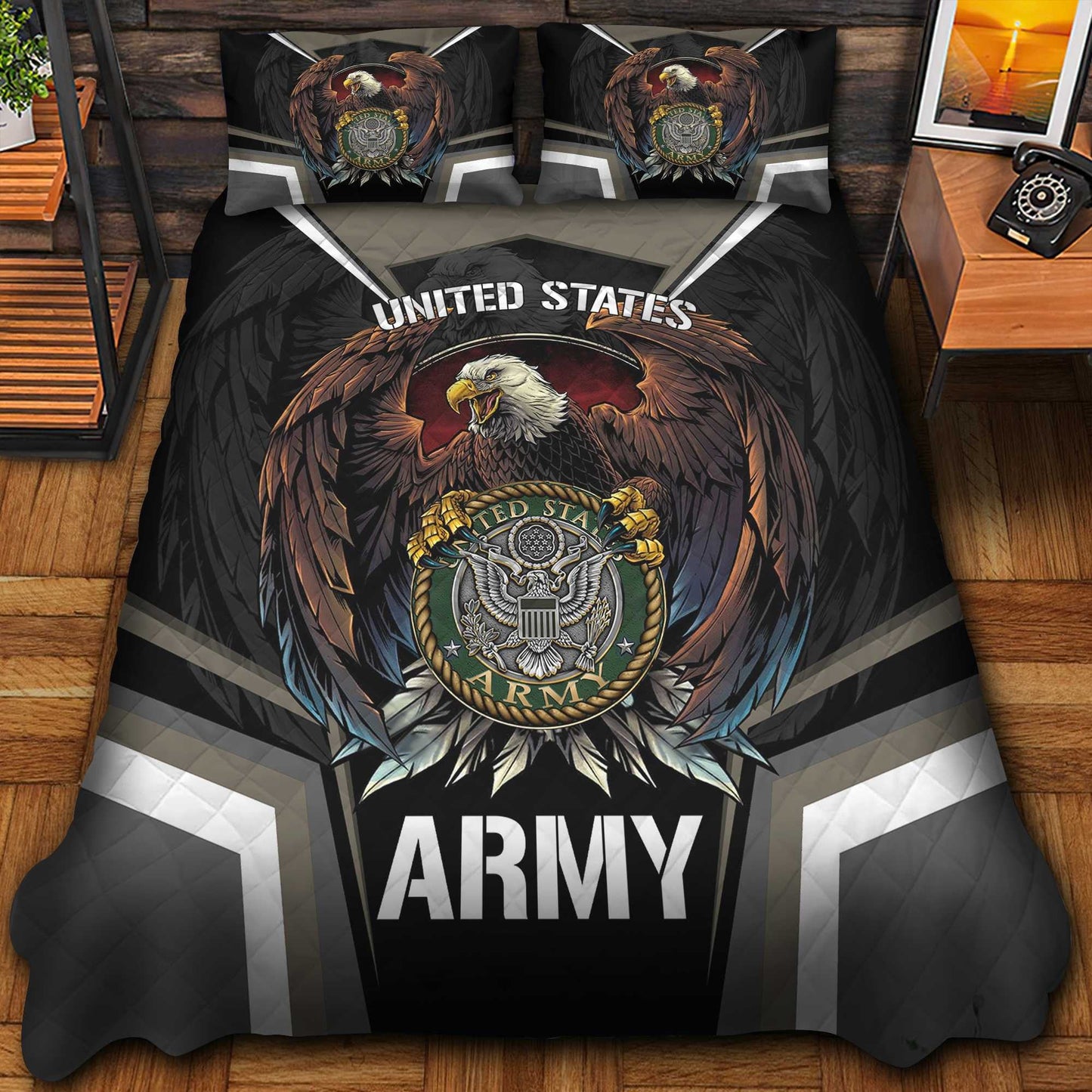 U.S. Veteran Eagle Bedding Set | Patriotic Gift