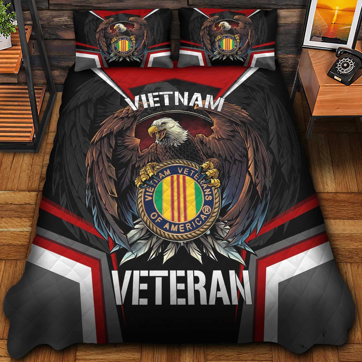 U.S. Veteran Eagle Bedding Set | Patriotic Gift