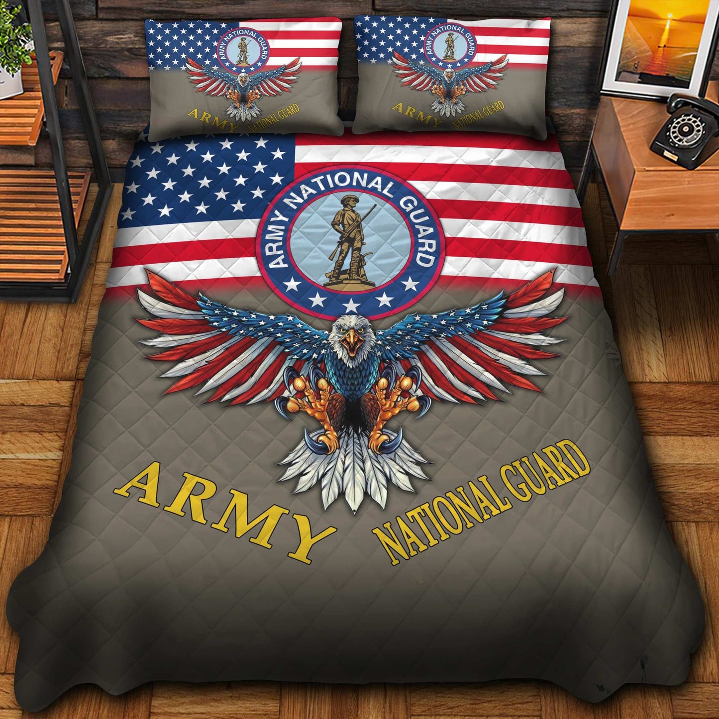 U.S. Veteran Bedding Set huda240903 | Patriotic Gift