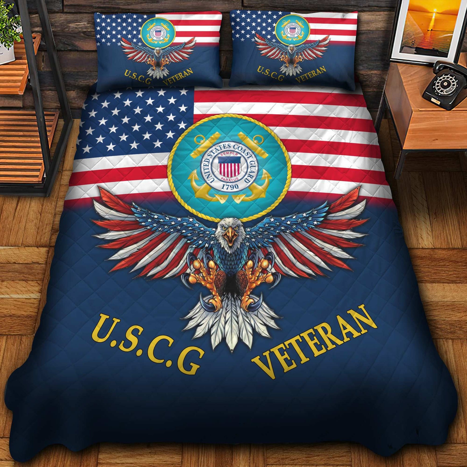 U.S. Veteran Bedding Set huda240903 | Patriotic Gift